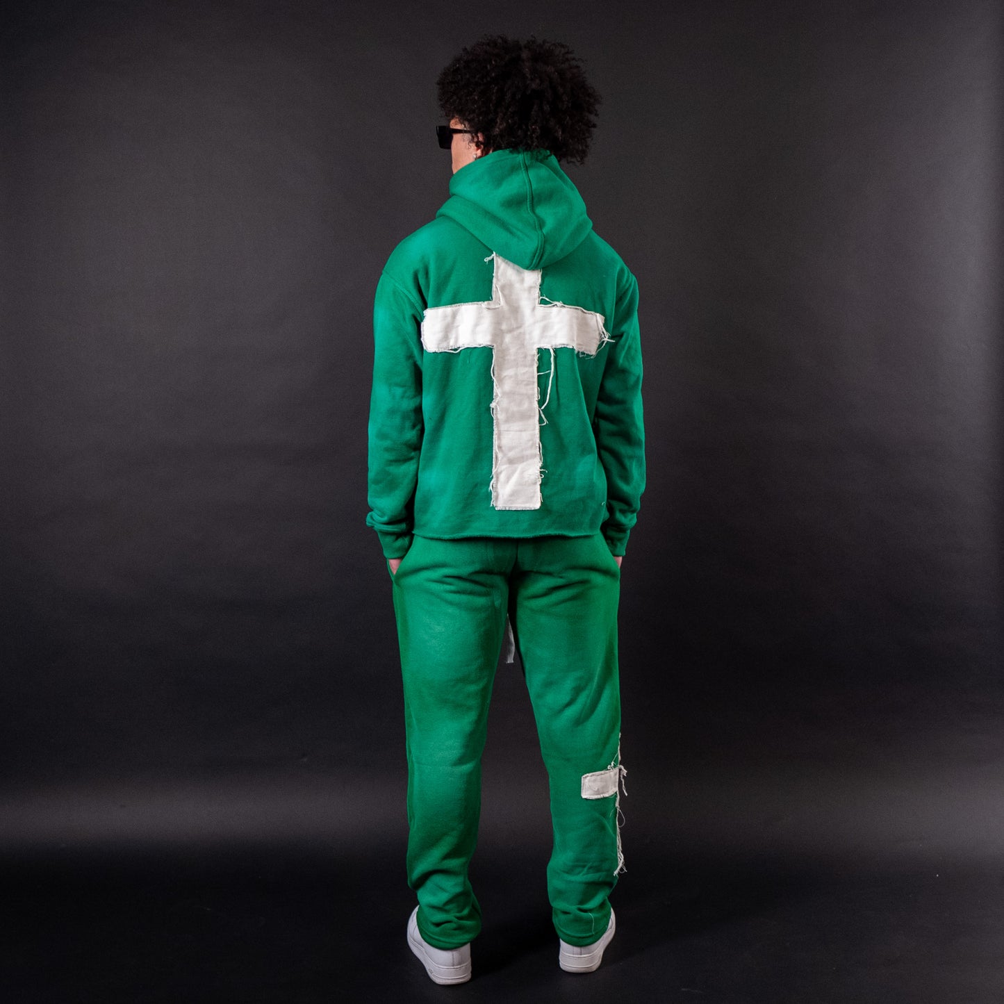 Green "Just Here To Give God Glory" Hoodie