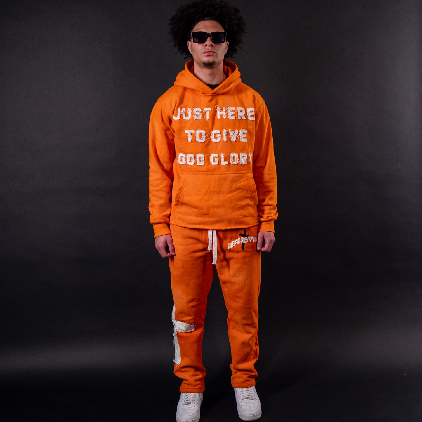 Orange "Just Here To Give God Glory" Set