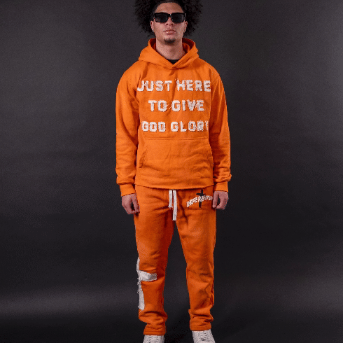 Orange "Just Here To Give God Glory" Set