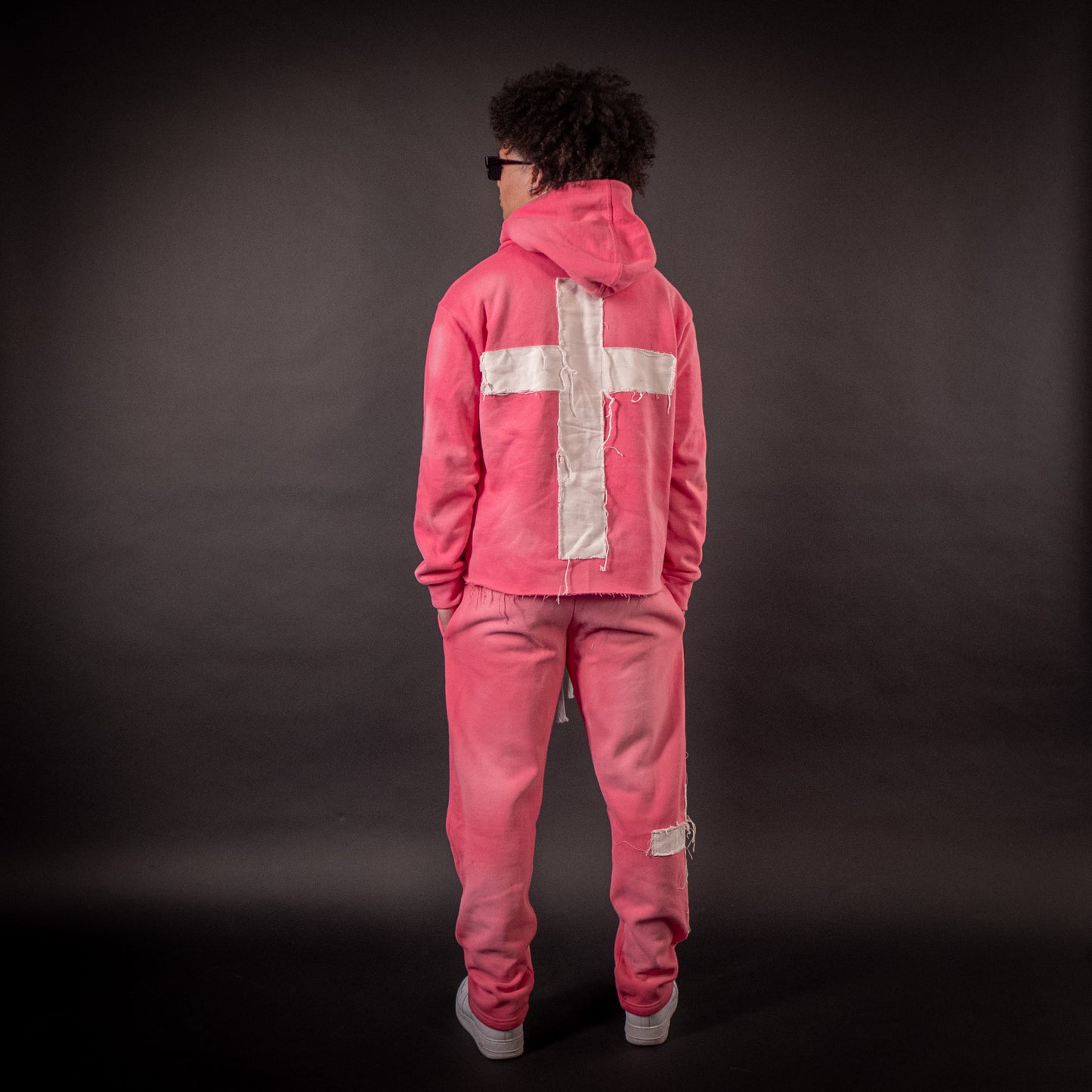 Pink "Just Here To Give God Glory" Hoodie