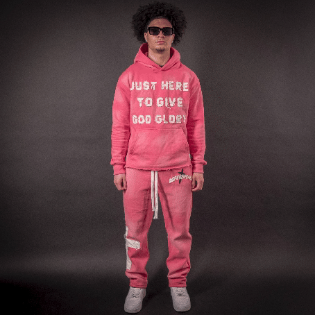 Pink "Just Here To Give God Glory" Set