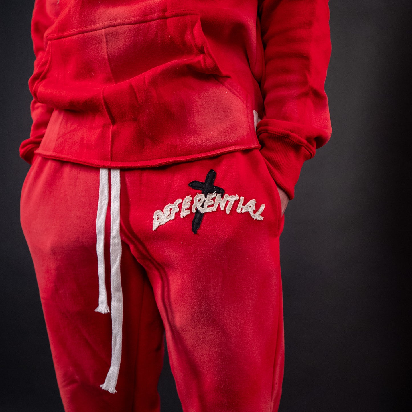 Red "Just Here To Give God Glory" Pants