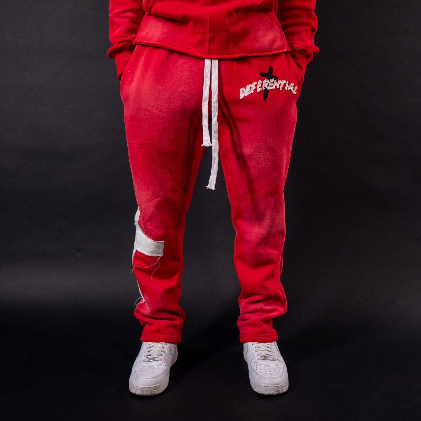 Red "Just Here To Give God Glory" Pants