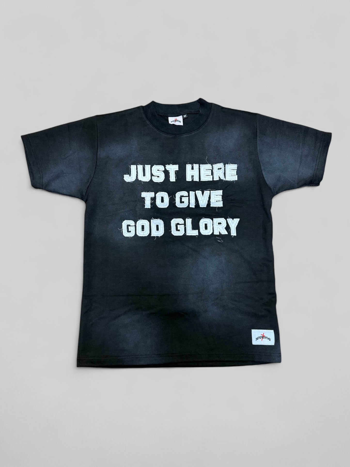 Black "Just Here To Give God Glory" Shirt