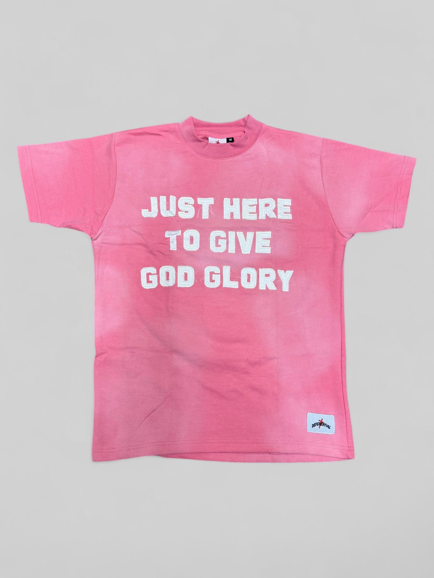 Pink "Just Here To Give God Glory" Shirt