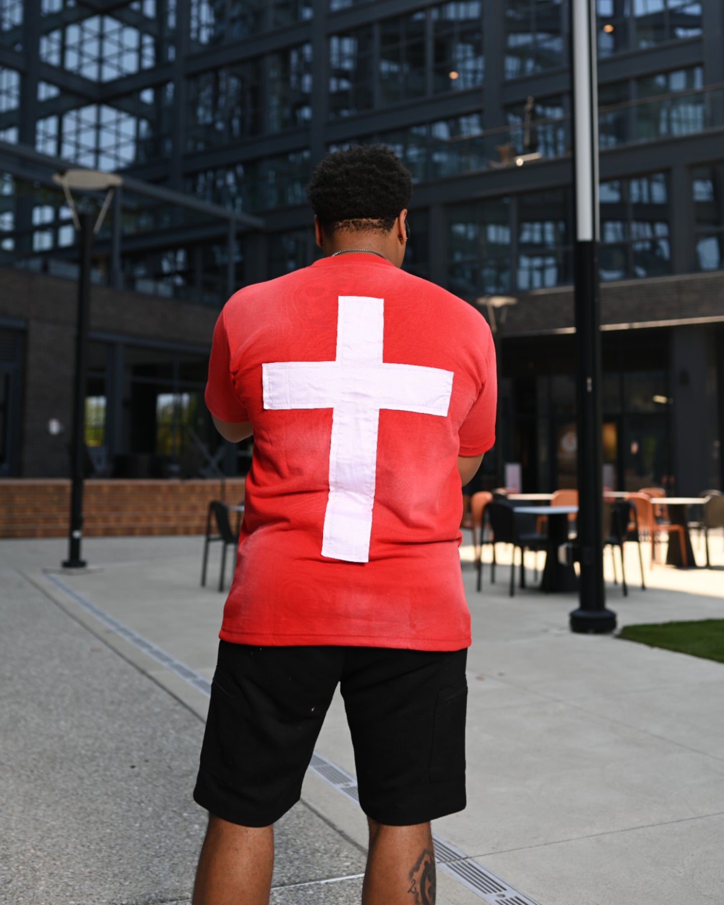 Red "Just Here To Give God Glory" Shirt