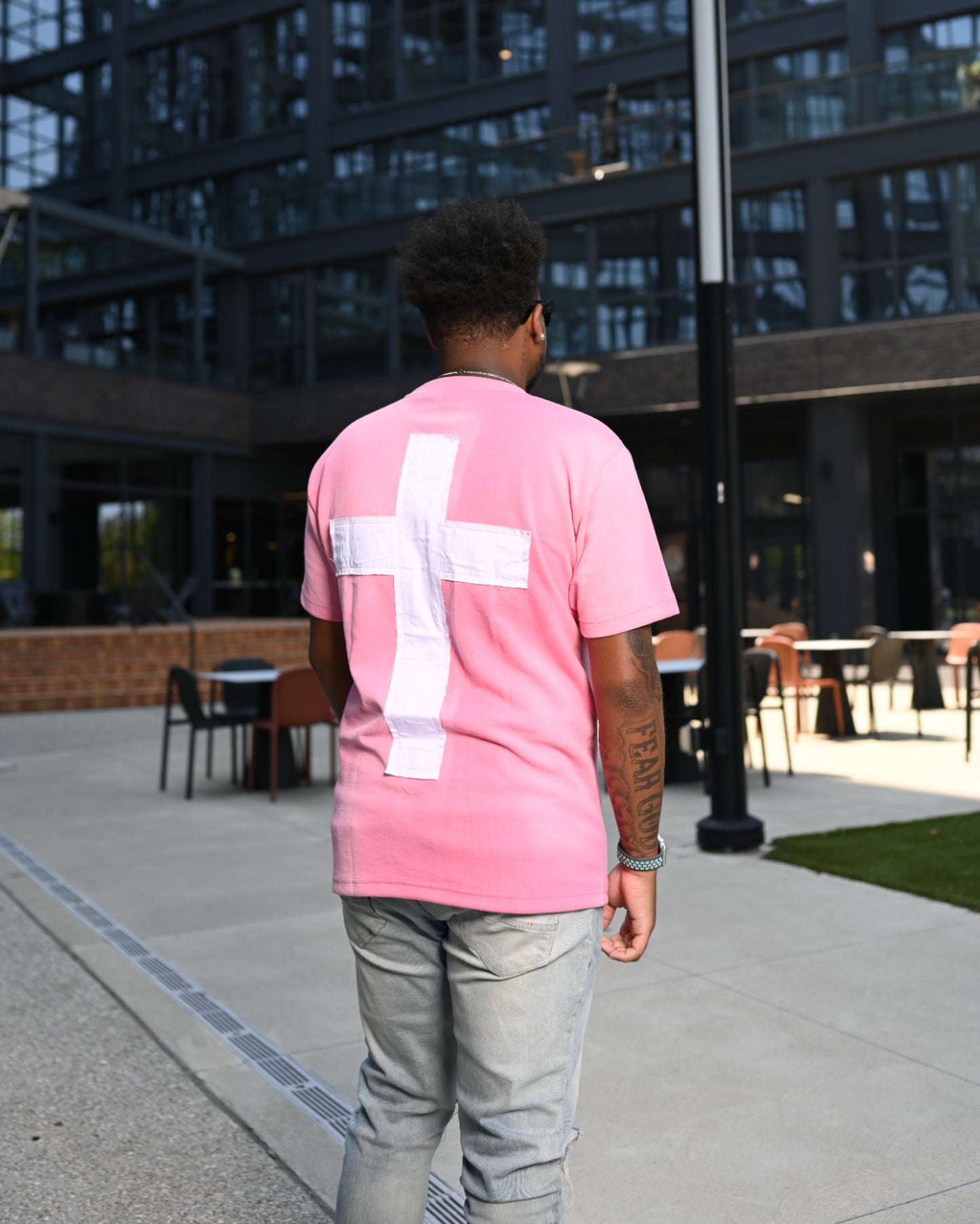 Pink "Just Here To Give God Glory" Shirt