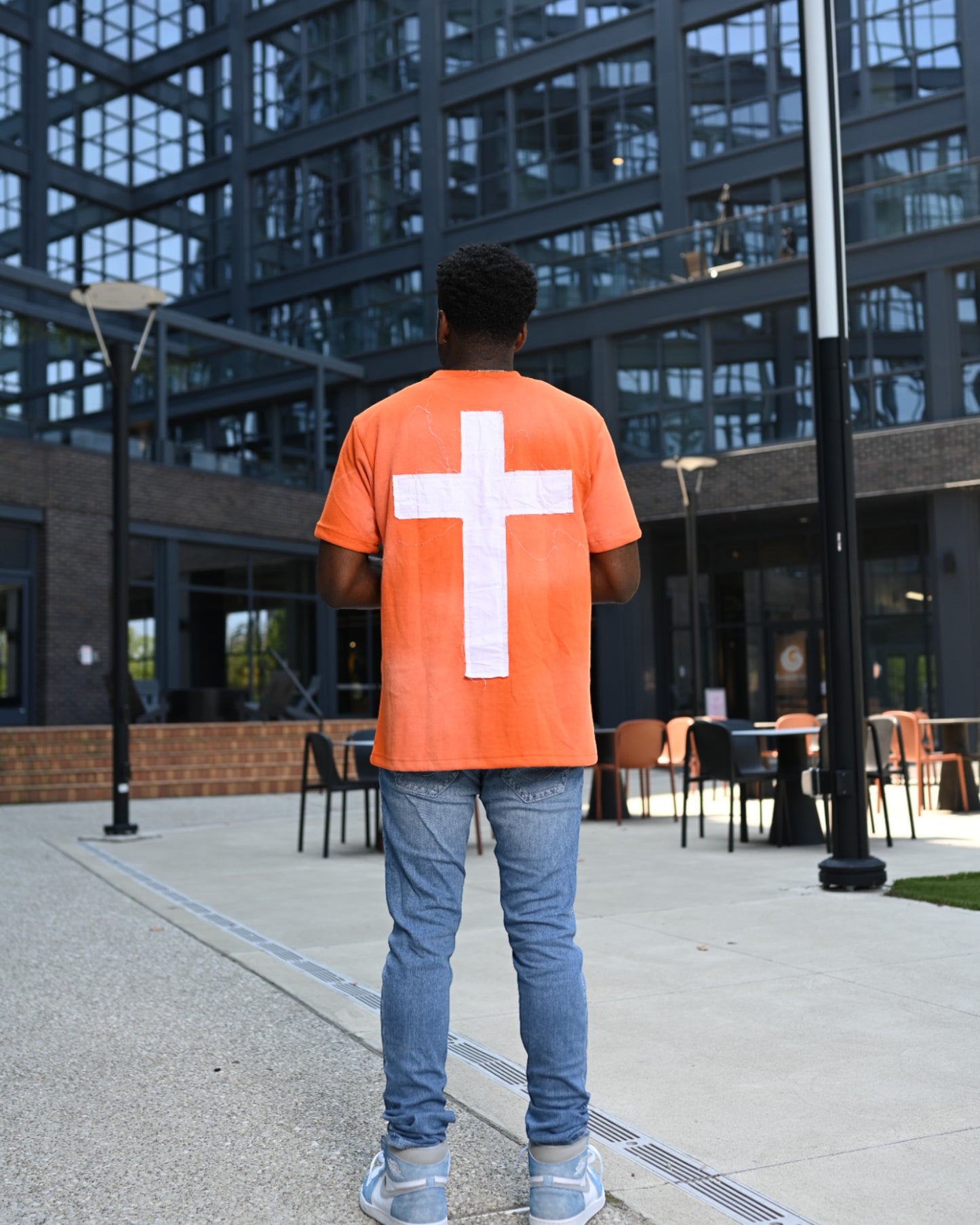 Orange "Just Here To Give God Glory" Shirt