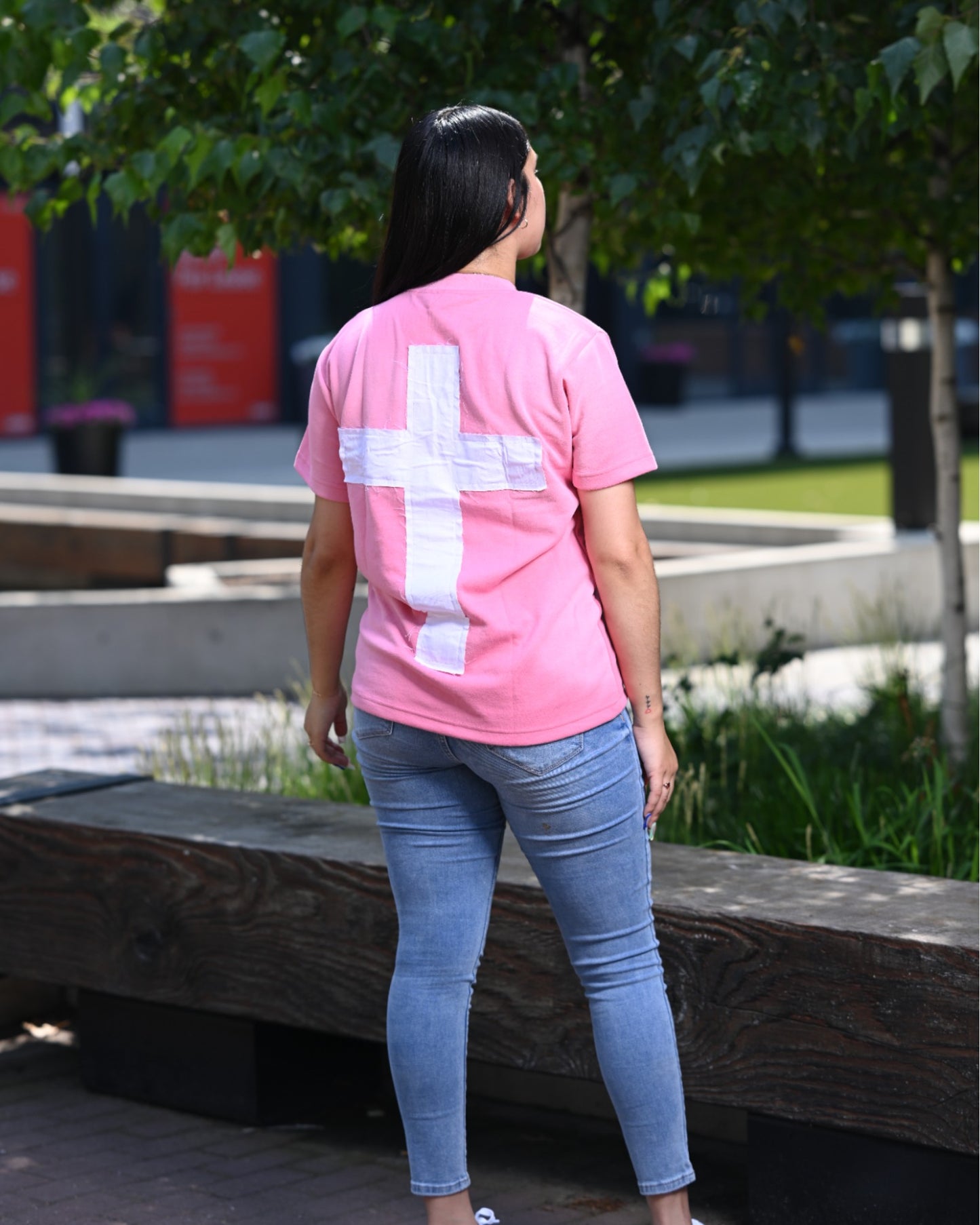 Pink "Just Here To Give God Glory" Shirt