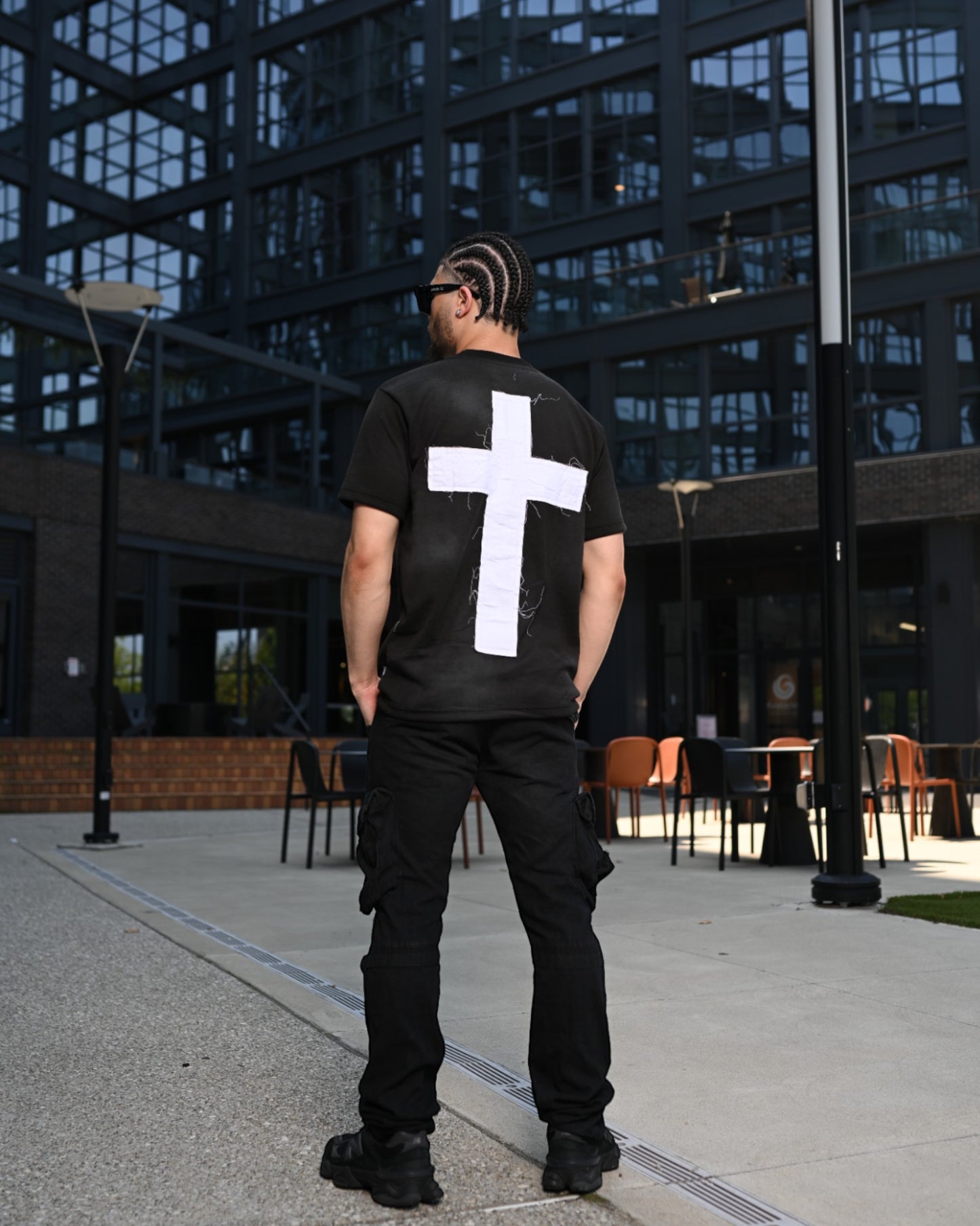 Black "Just Here To Give God Glory" Shirt