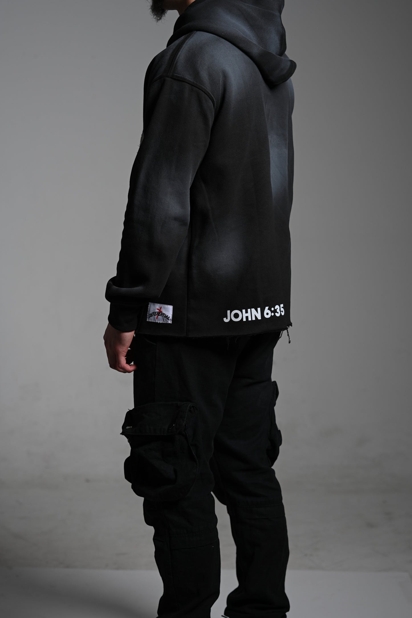 Black "Jesus Satisfies" Hoodie