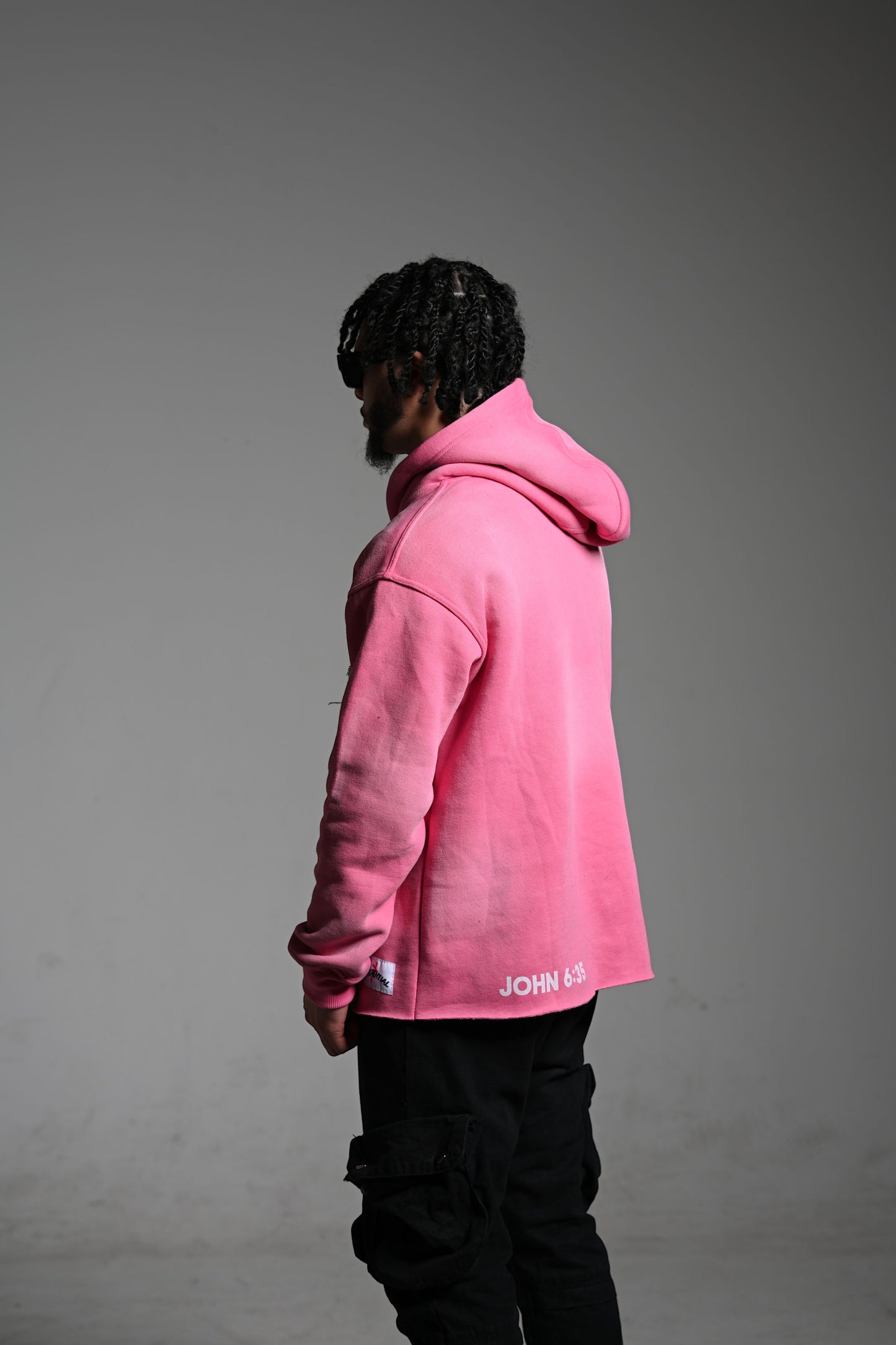 Pink "Jesus Satisfies" Hoodie