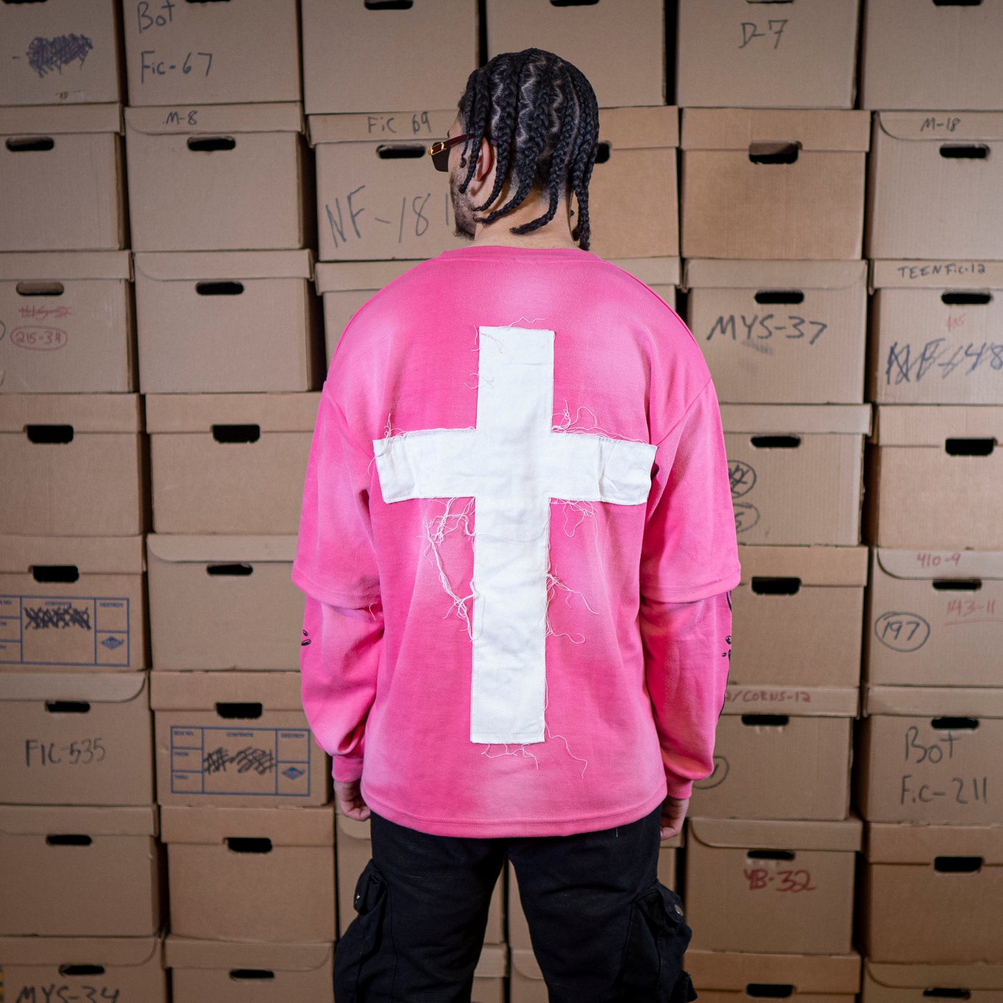 Pink "Freedom" Double Layered Tee