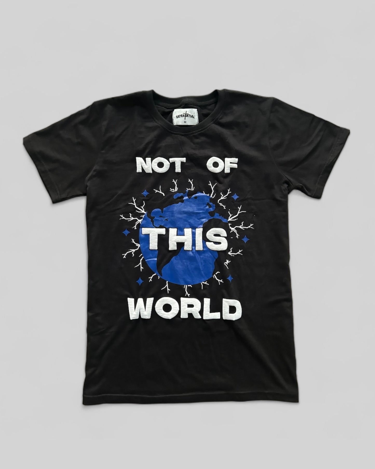Blue "Not Of This World" Tee