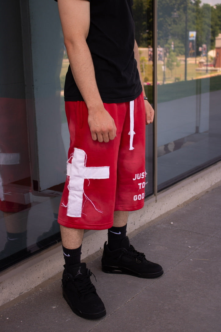 Red "Glory" Shorts *PREORDER