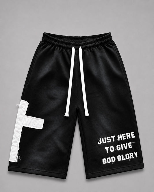 Black "Glory" Shorts *PREORDER