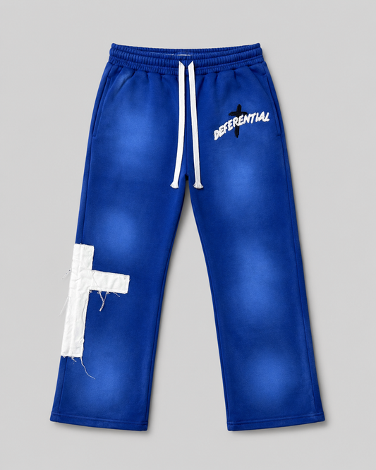 Blue "Just Here To Give God Glory" Pants