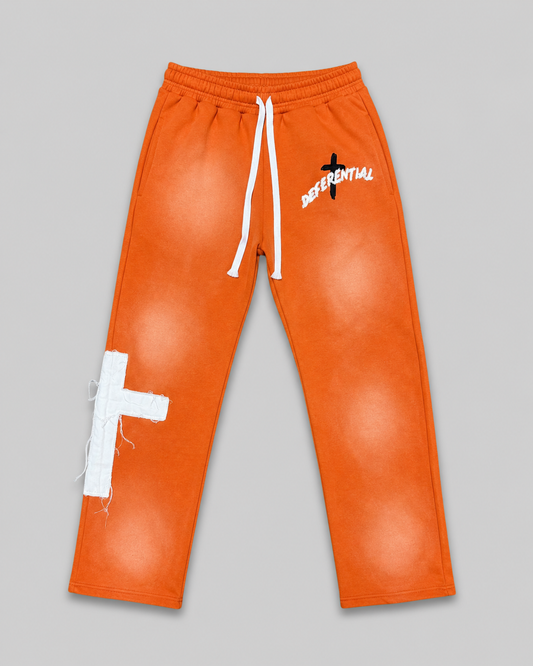 Orange "Just Here To Give God Glory" Pants