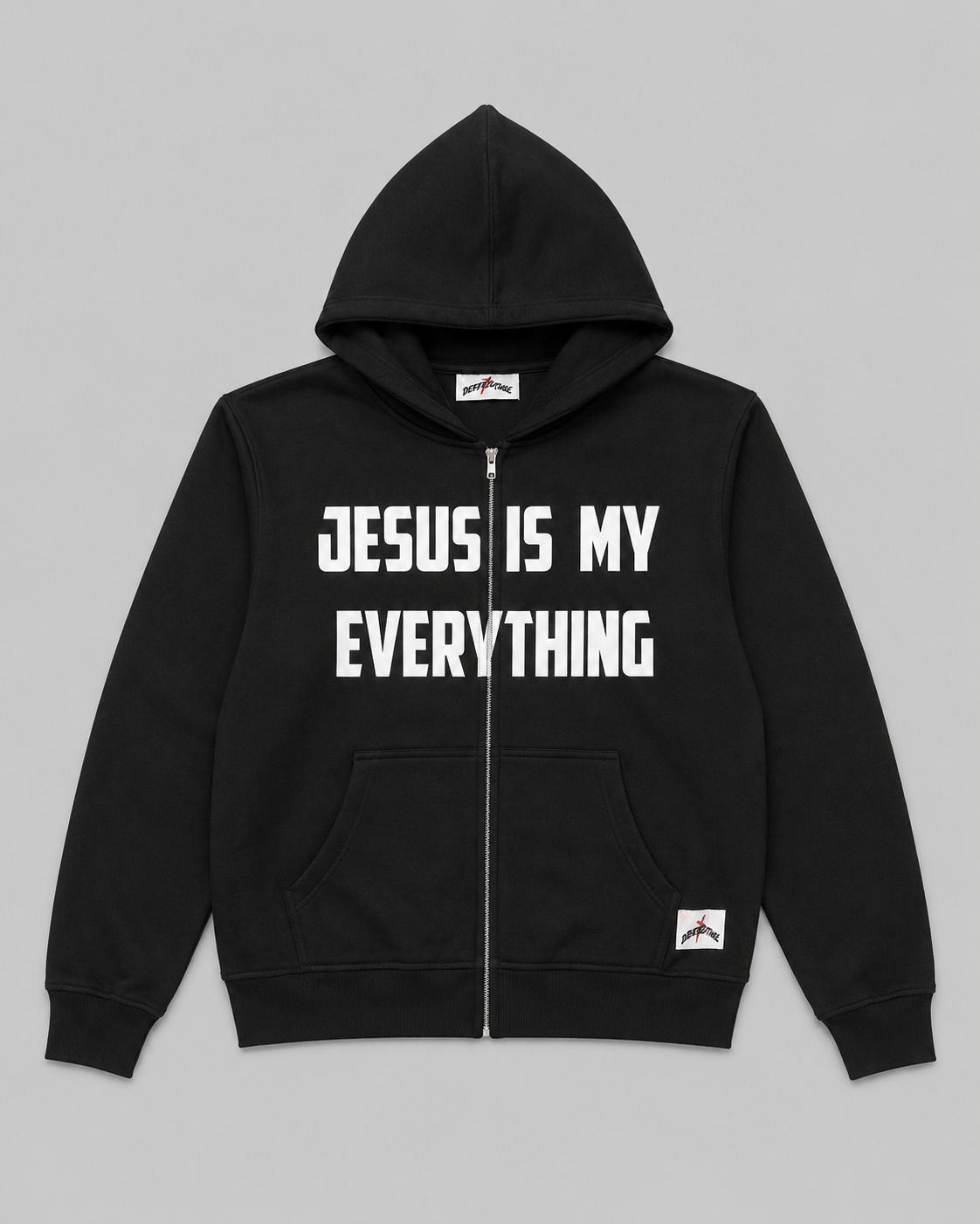 Black "Jesus Is My Everything" Zip-Up