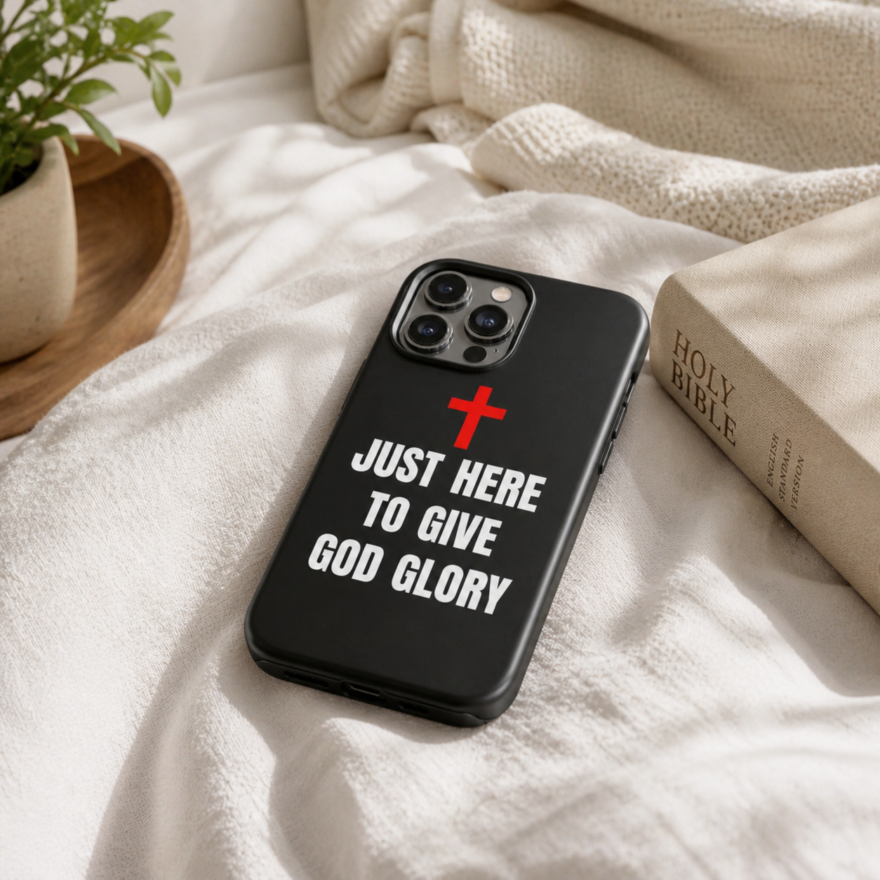 Just Here To Give God Glory Phone Case