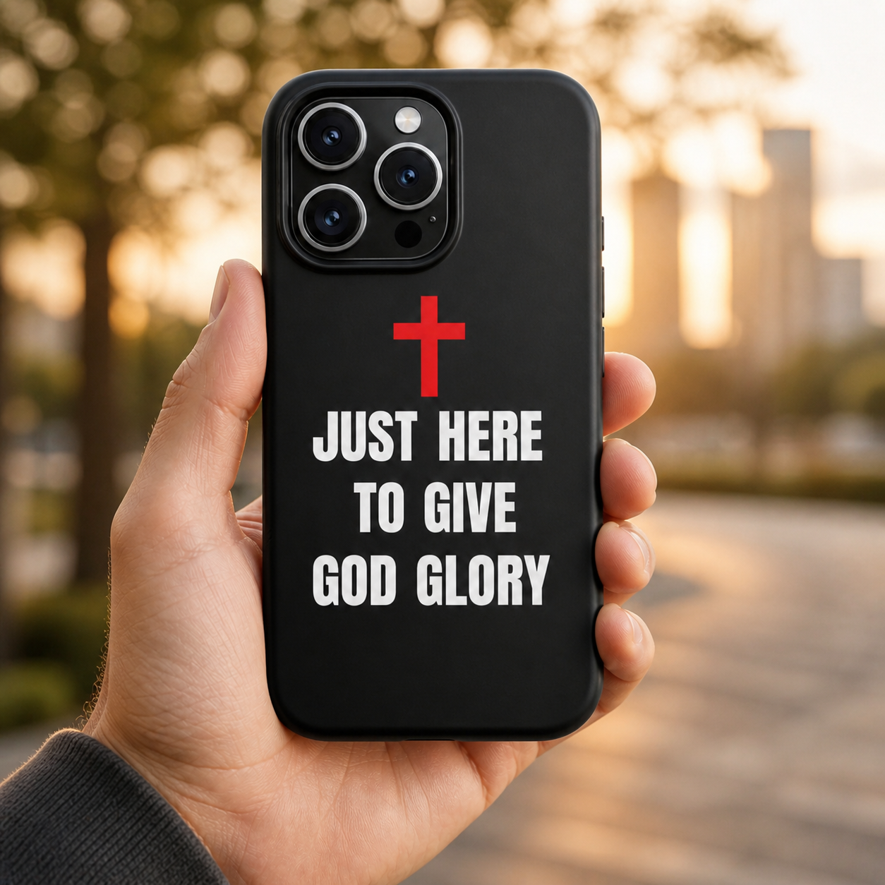 Just Here To Give God Glory Phone Case