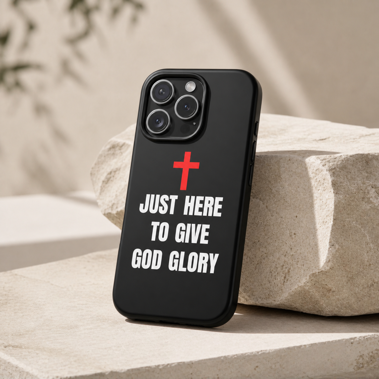 Just Here To Give God Glory Phone Case