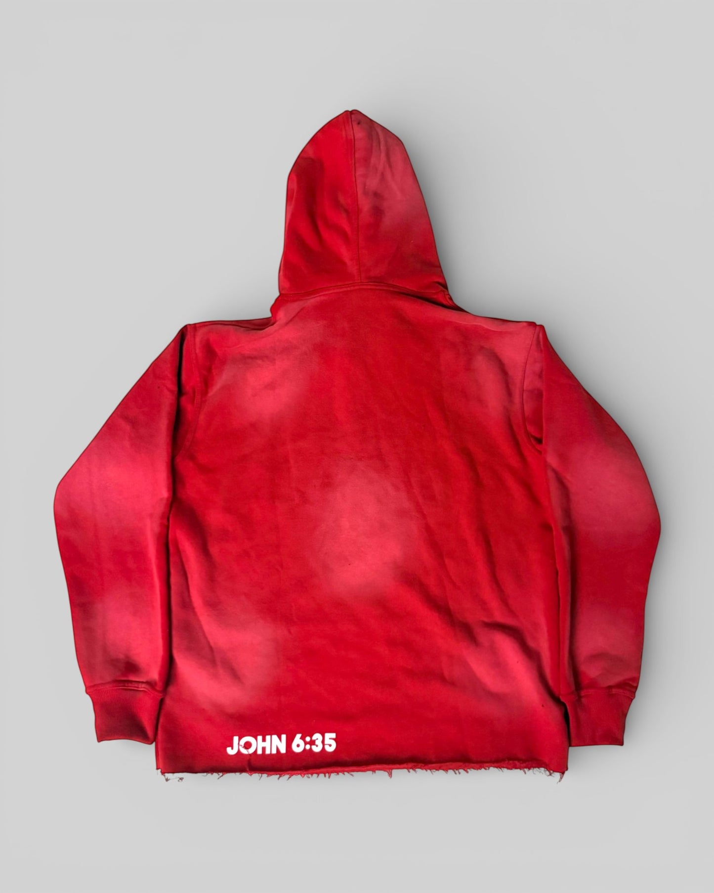 Red "Jesus Satisfies" Hoodie