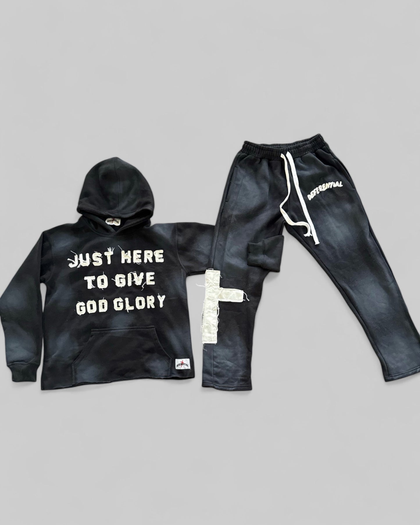 Black "Just Here To Give God Glory" Set