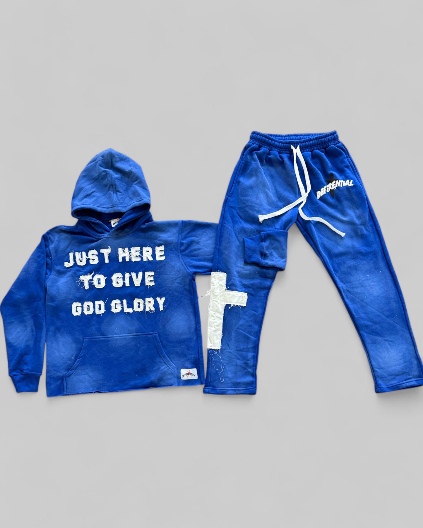 Blue "Just Here To Give God Glory" Set