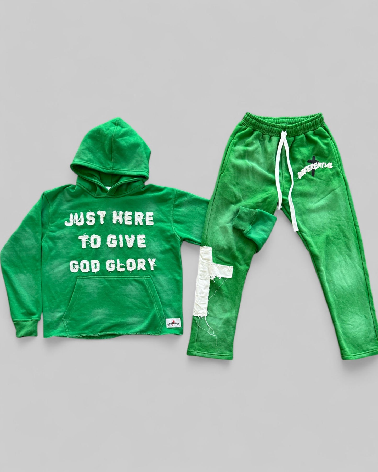 Green "Just Here To Give God Glory" Set