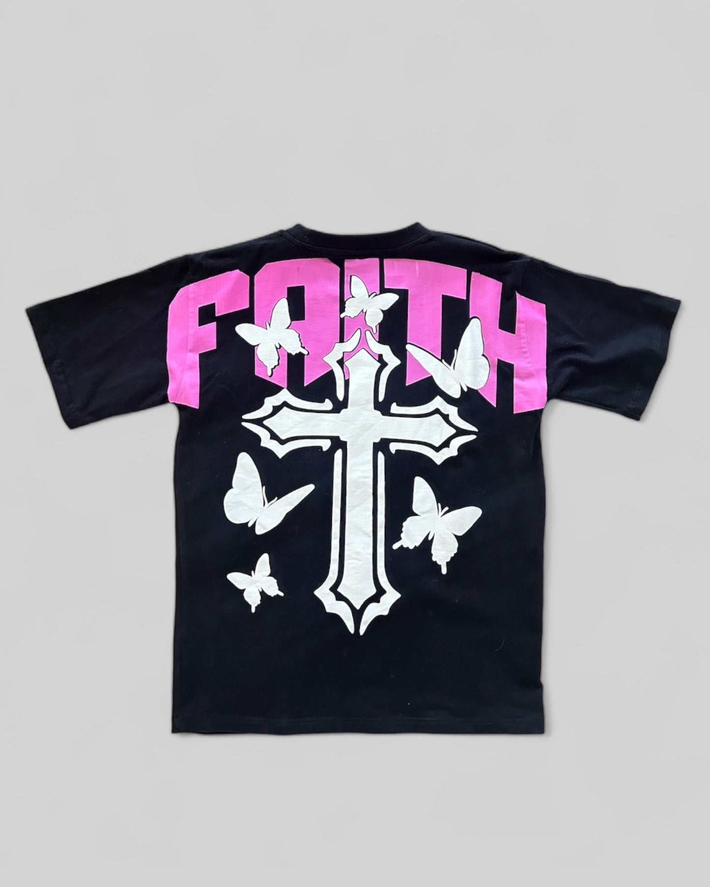 Pink and Black "Faith" Tee